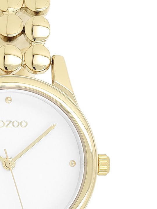 Oozoo Women's Watch 28mm Battery with Gold Stainless Steel Bracelet