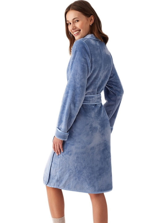 Promise Winter Women's Robe Light Blue