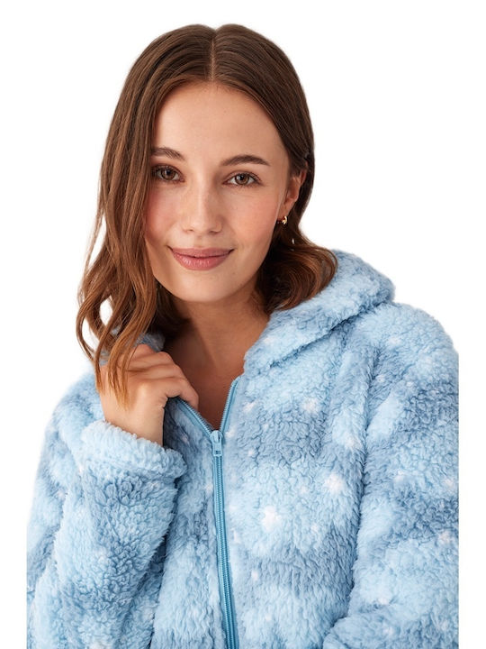 Promise Winter Women's Robe Light Blue