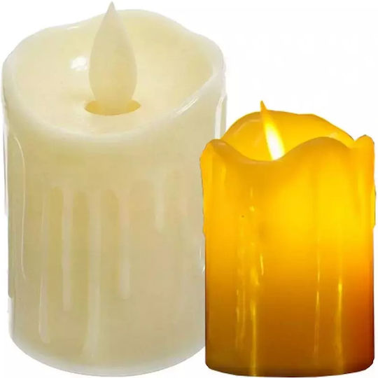 Candle Light Decorative Lamp Wax Polish Gray