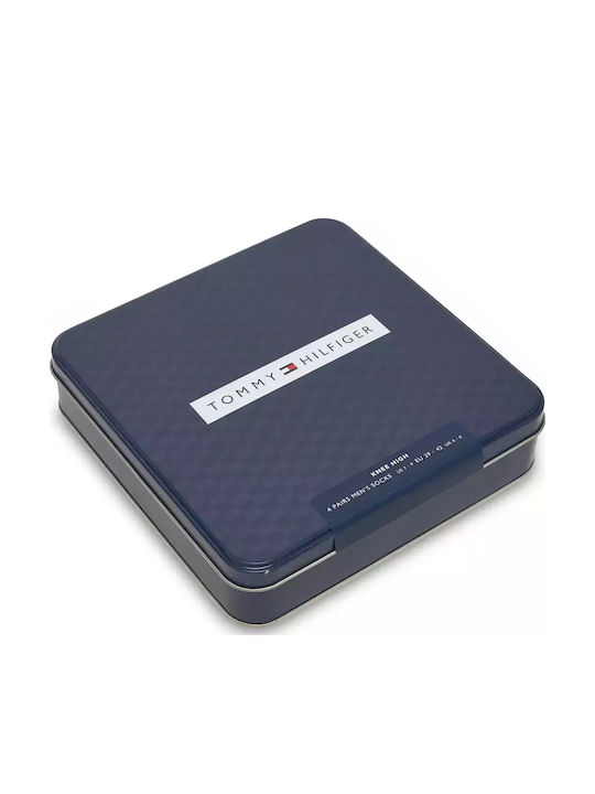 Tommy Hilfiger Bărbați Șosete Uni Negre 4Pachet