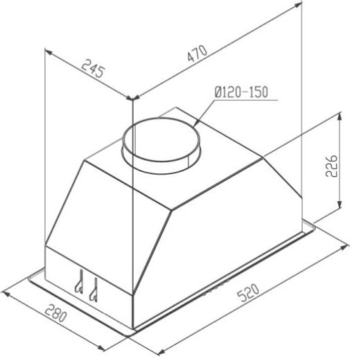 Proff Μηχανισμός Απορρόφησης 50cm Μαύρος