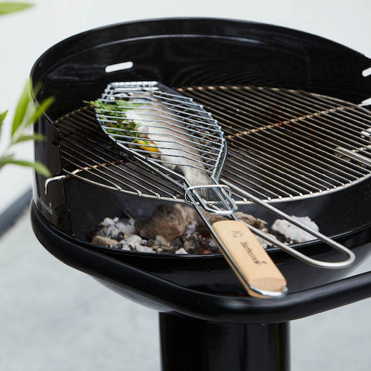 BarbeCook Dublu Inox Grătar de Gătit pentru Pește 66cmx14cmcm.