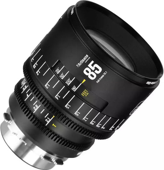 7artisans Full Frame Φωτογραφικός Φακός Infinte Cine 85mm T2.1 PL Σταθερός Μαύρος