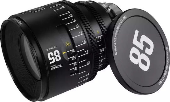 7artisans Full Frame Φωτογραφικός Φακός Infinte Cine 85mm T2.1 PL Σταθερός Μαύρος