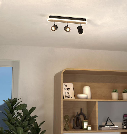 Eglo LED Θερμό Λευκό Σποτ σε Καφέ Χρώμα