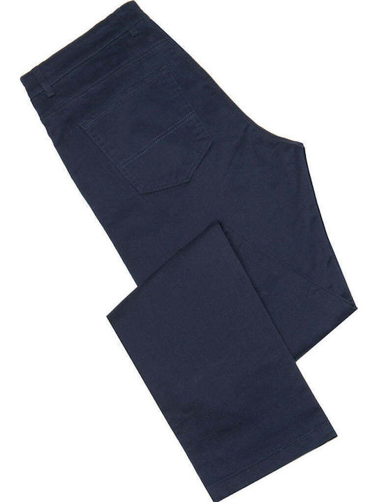 Men's Elastic Blue Trousers