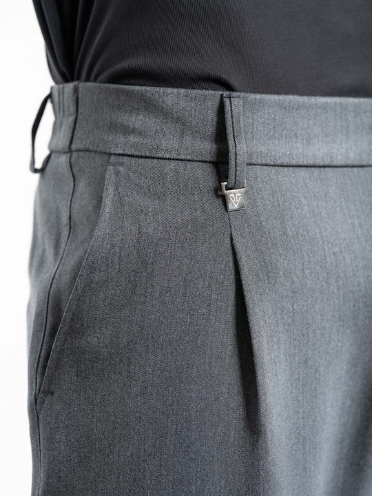 Trousers Elastic in Loose Fit Alberto Grey