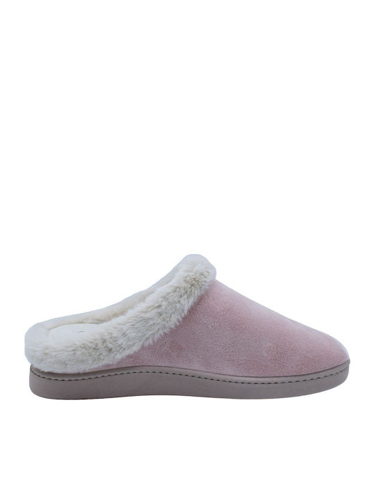 Anatomical Women's Slippers with Fur Pink