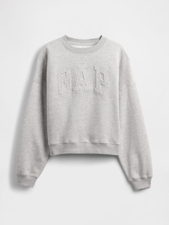 Μακρύ Γυναικείο Φούτερ Light Heather Grey