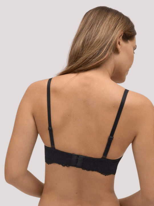 Bra with Light Padding without Underwire Black