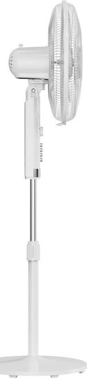 Midea Ανεμιστήρας Ορθοστάτης 50W Διαμέτρου 40cm με Τηλεχειριστήριο Λευκός