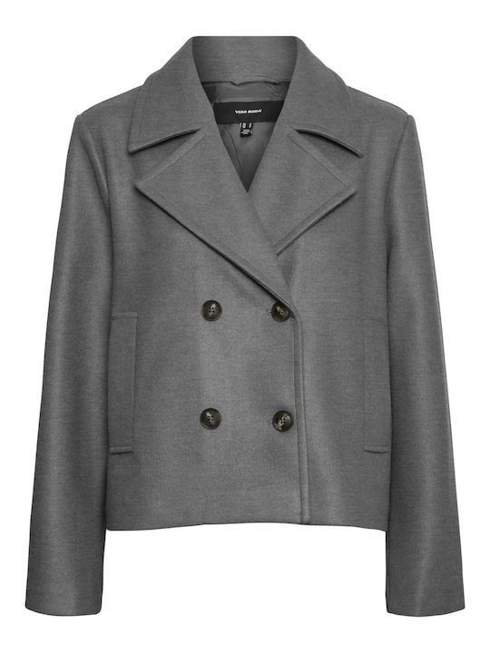 Vincemia Γυναικείο Medium Grey Melange Παλτό