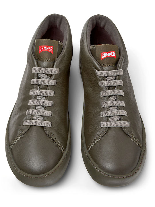 Peu Touring Leather Green Men's Boots Anatomical