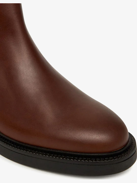Leather Tabac Brown Chelsea Boots