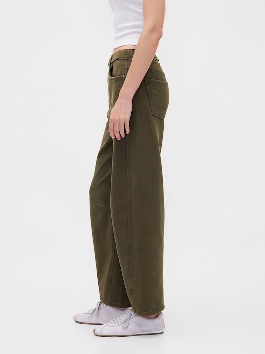 Sweatpants Black Moss Green