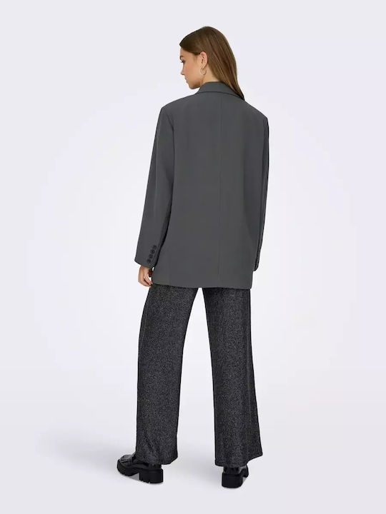 Only Blazer pentru femei Sacou Γκρι Σκούρο Only Blazer pentru femei Sacou Γκρι Σκούρο