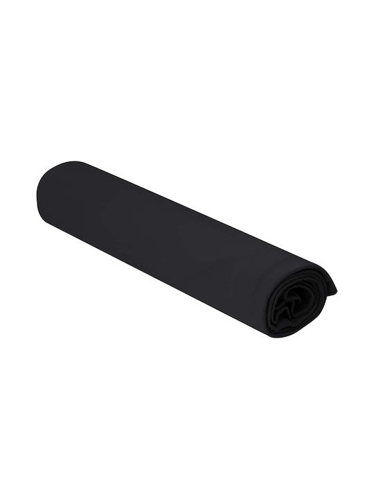 vidaXL Black Gym Towel 100x50cm