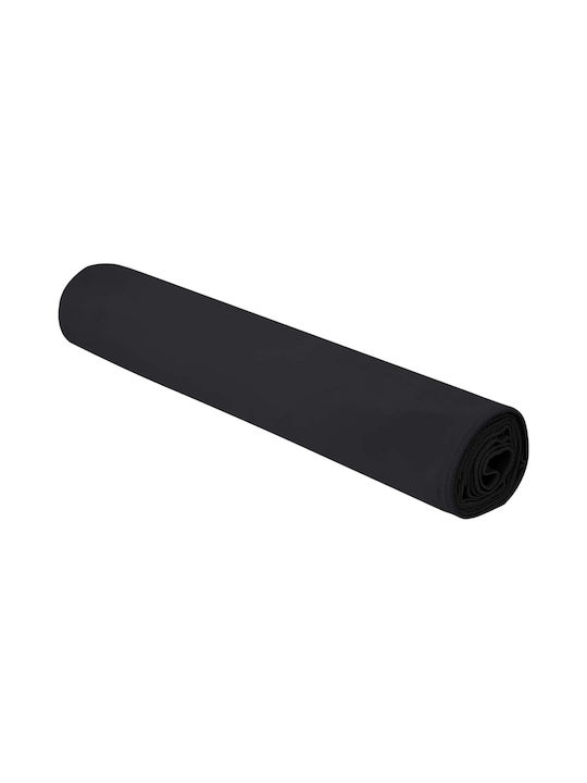 vidaXL Покривка за фитнес Зала Черен 180x90см vidaXL Покривка за фитнес Зала Черен 180x90см