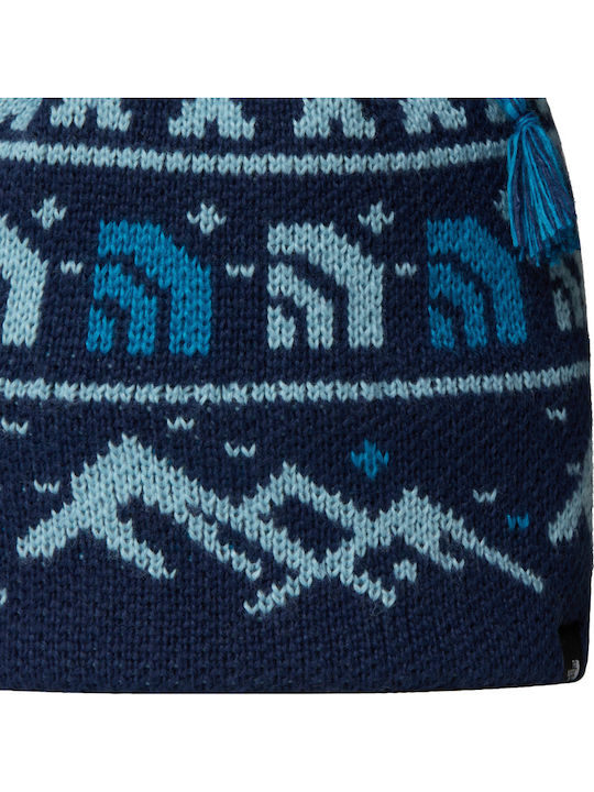 Cabin Beanie Unisex Σκούφος Πλεκτός σε Μπλε χρώμα