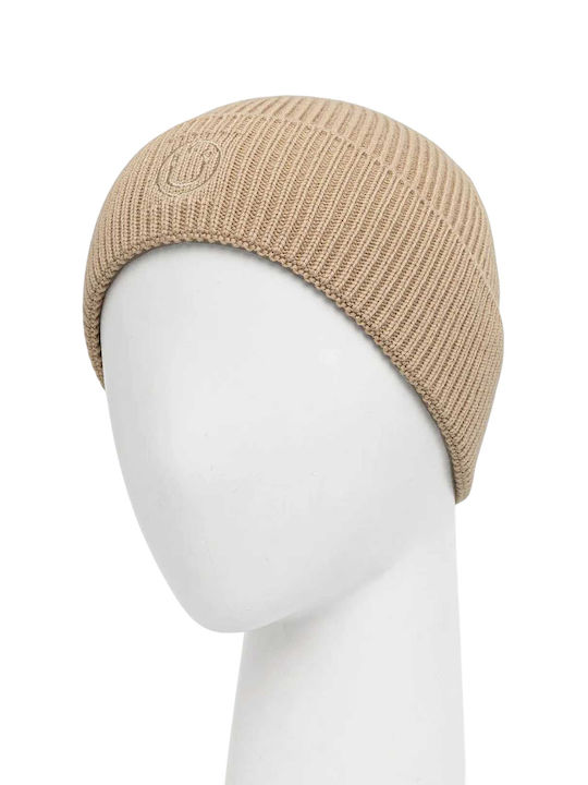 Beanie Γυναικείος Σκούφος Πλεκτός σε Μπεζ χρώμα