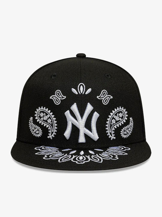 New Era Men's New York Yankees MLB Paisley 59fifty Cap Black