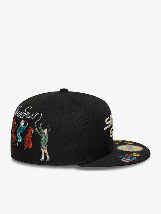 New Era Männer Squid Game Rear Hit 59fifty Fitted Kappen Schwarz 60766452