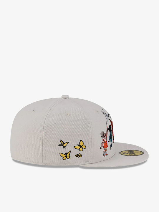 New Era Men's Squid Game Skipping 59fifty Fitted Cap Light Beige 60766453