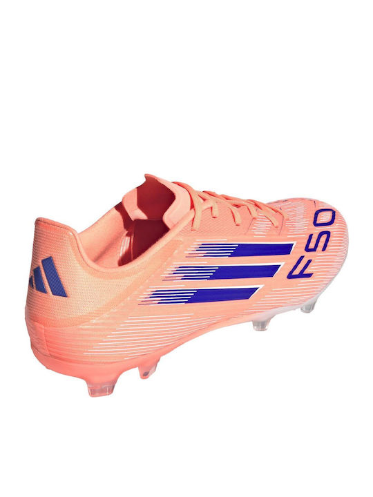 adidas F50 League Football Shoes with Cleats Orange
