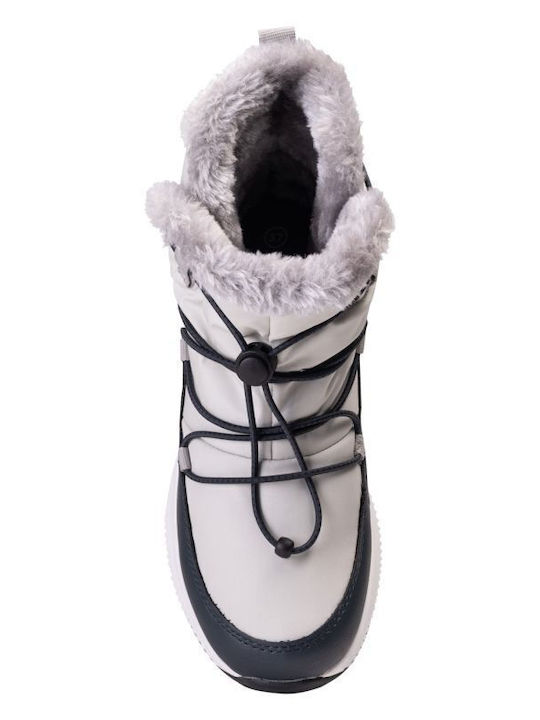Synthetic Leather Snow Boots with Rubber Pink