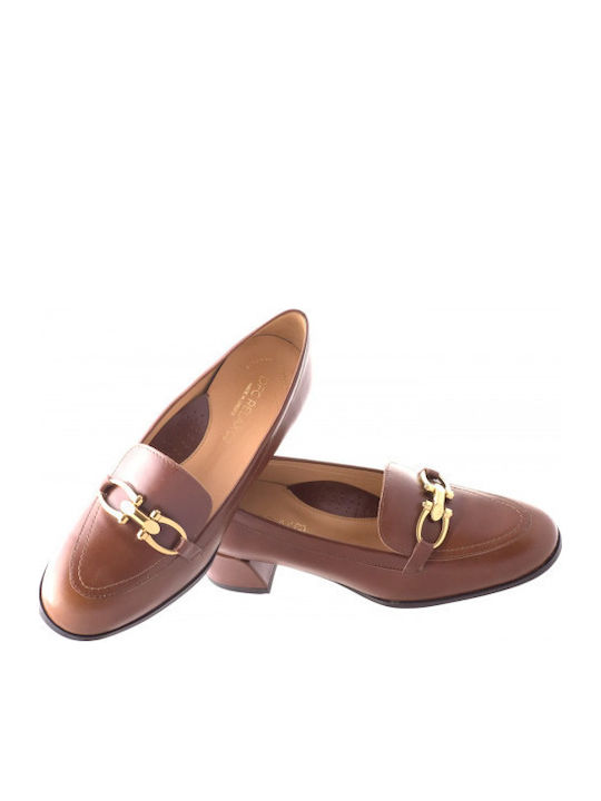 Pantofi cu toc Tabac maro