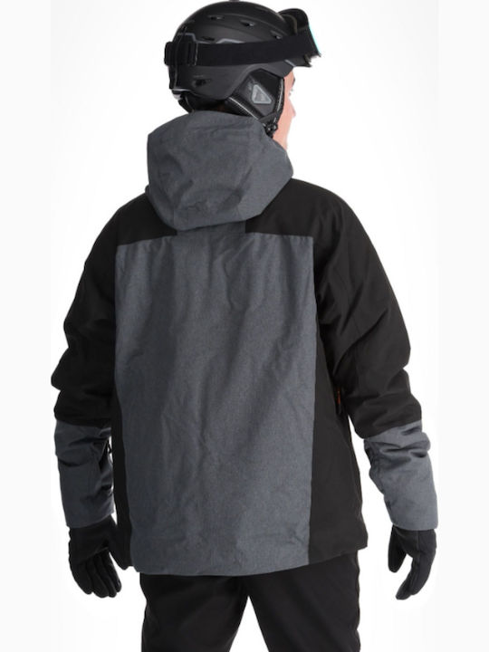 Icepeak 656141537-990 Ανδρικό Μπουφάν για Σκι & Snowboard Μαύρο