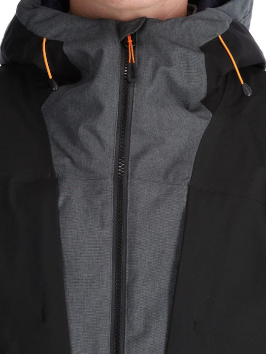 Icepeak 656141537-990 Ανδρικό Μπουφάν για Σκι & Snowboard Μαύρο