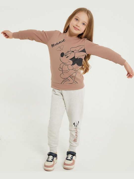 Παιδικό Σετ Φόρμας Μπεζ 2τμχ Minnie Mouse