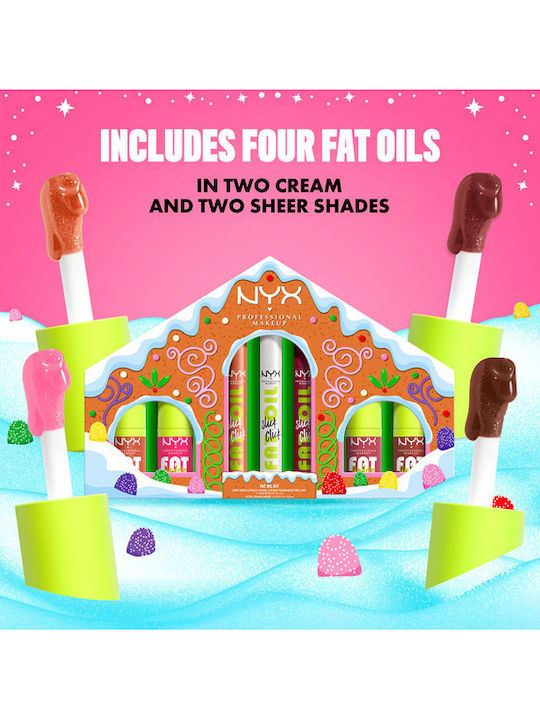NYX Professional Makeup Gingerbaddie Land Σετ Μακιγιάζ για τα Χείλη 7τμχ