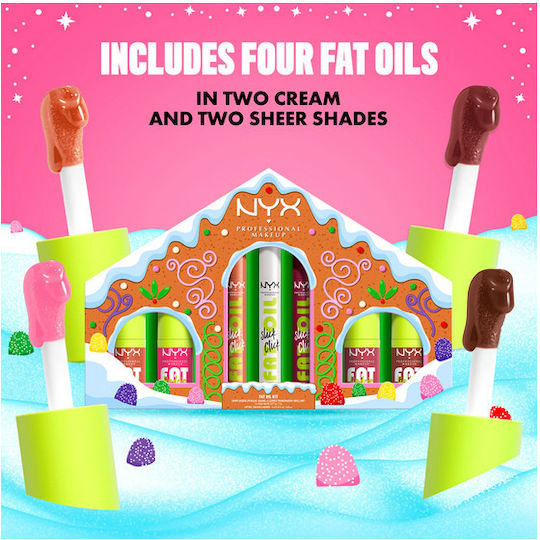NYX Professional Makeup Gingerbaddie Land Makeup Set for the Lips 7pcs