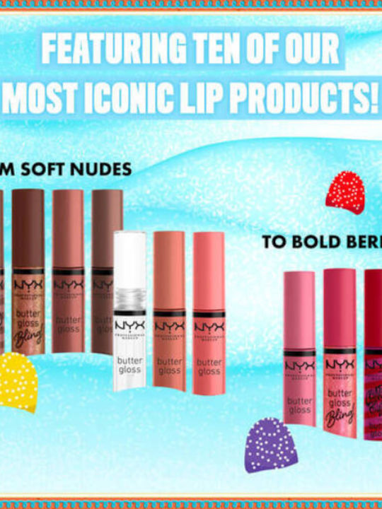 NYX Professional Makeup Gingerbaddie Land Σετ Μακιγιάζ για τα Χείλη 10τμχ NYX Professional Makeup Gingerbaddie Land Σετ Μακιγιάζ για τα Χείλη 10τμχ