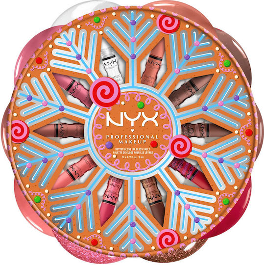 NYX Professional Makeup Gingerbaddie Land Makeup Set for the Lips 10pcs