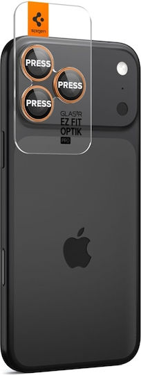 Spigen Optik Pro Glas.tr ”ez Fit” Camera Protector 2-pack Iphone 14 Pro Max 15 Pro Max 16 Pro Max 17 Pro Max Orange