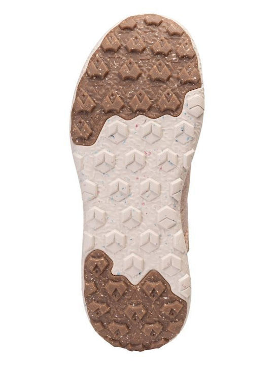 Γυναικεία Slip-On από Συνθετικό Δέρμα Ροζ
