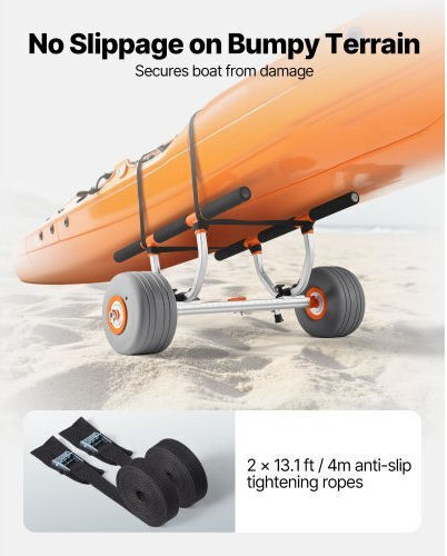 Vevor Detachable Kayak Trolley 158.8 Kg Inflatable Wheels 30.5cm Spsphttc13infqkuy001v0