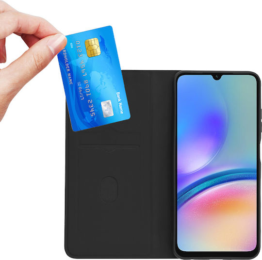 Techsuit Magskin Book Silicone / Synthetic Leather Black (Moto G15)