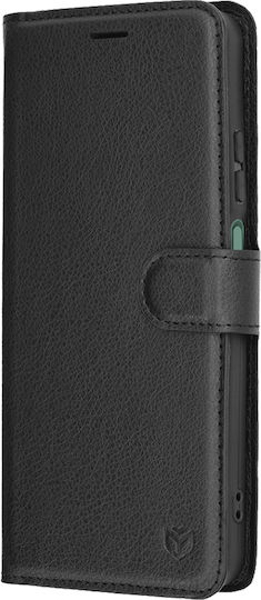 Techsuit Folio Wallet Leather / Silicone Black (Oppo A5)