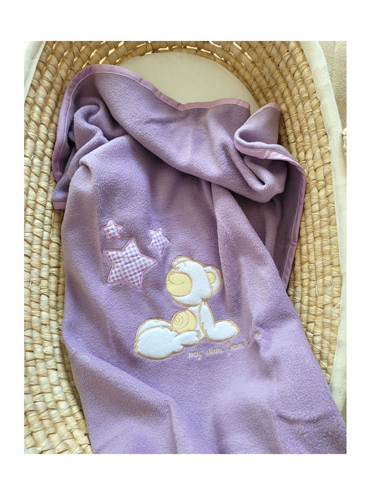 My Sweet Baby Blanket Fleece Purple