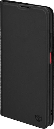 Techsuit Magskin Book Σιλικόνης / Δερματίνης Μαύρο (Moto G05 / E15)
