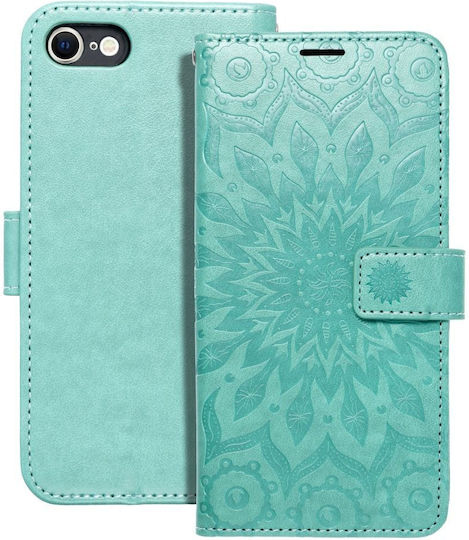 Husă tip carte Forcell Mezzo pentru iPhone 7 8 SE 2020 SE 2022 Mandala Verde*