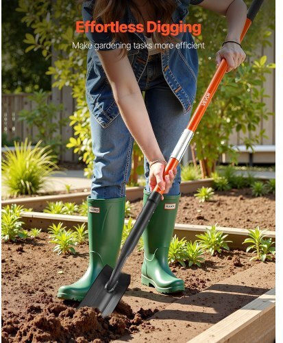 Vevor Φτυάρι Ίσιο με Κοντάρι 142cm και Λαβή Fiberglass