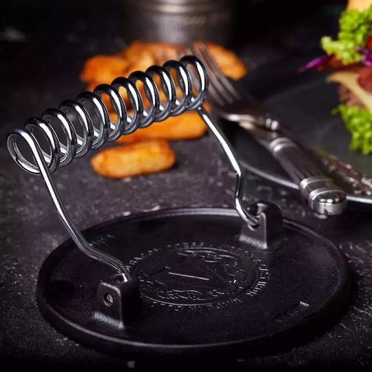 Victoria 32081 Grill Press for Barbecue from Cast Iron