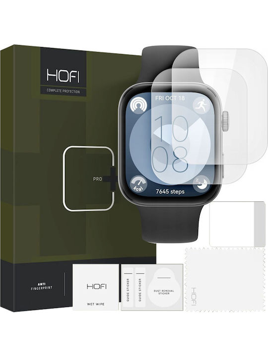 Hofi Hydroflex Pro+ 2-pack Displayschutzfolie für das Huawei Watch Fit 3 - Huawei Uhr Fit 3 2Stück