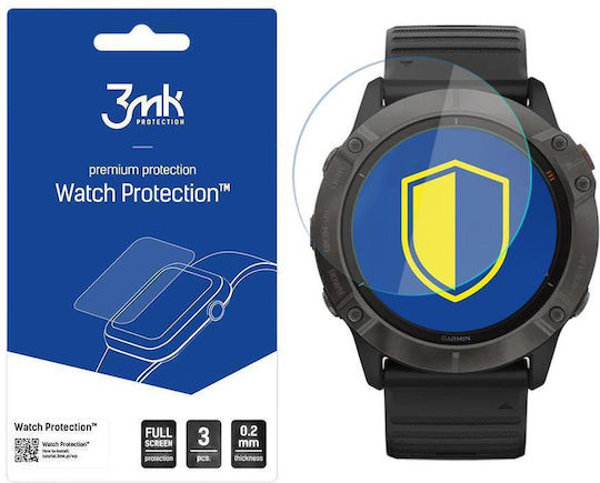 3MK Displayschutzfolie für das Garmin Fenix 6X/6X Pro 3Stück